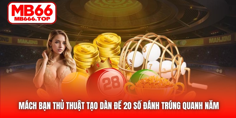 Mách bạn thủ thuật tạo dàn đề 20 số đánh trúng quanh năm